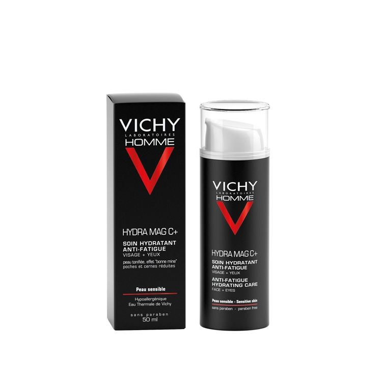 Vichy Homme Hydra Mag C + - Soin Hydratant Anti-Fatigue Visage + Yeux 50Ml