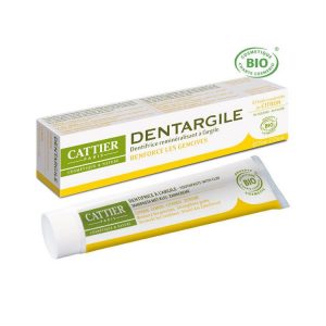 Cattier Dentargile Citron - Dentifrice Bio 75Ml