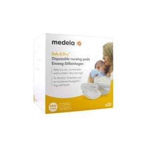 Medela Safe & Dry Super 30 Coussinets D'Allaitement À Usage Unique